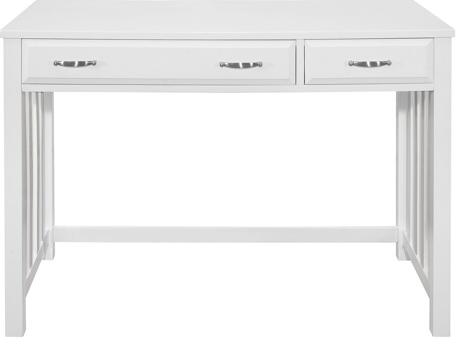 The appearance of Blanche Desk In White designed by Homelegance in the transitional interior design. This white piece of furniture  was selected by 1StopBedrooms from Blanche Collection to add a touch of cosiness and style into your home. Sku: 4522WH-15. Material: Wood.