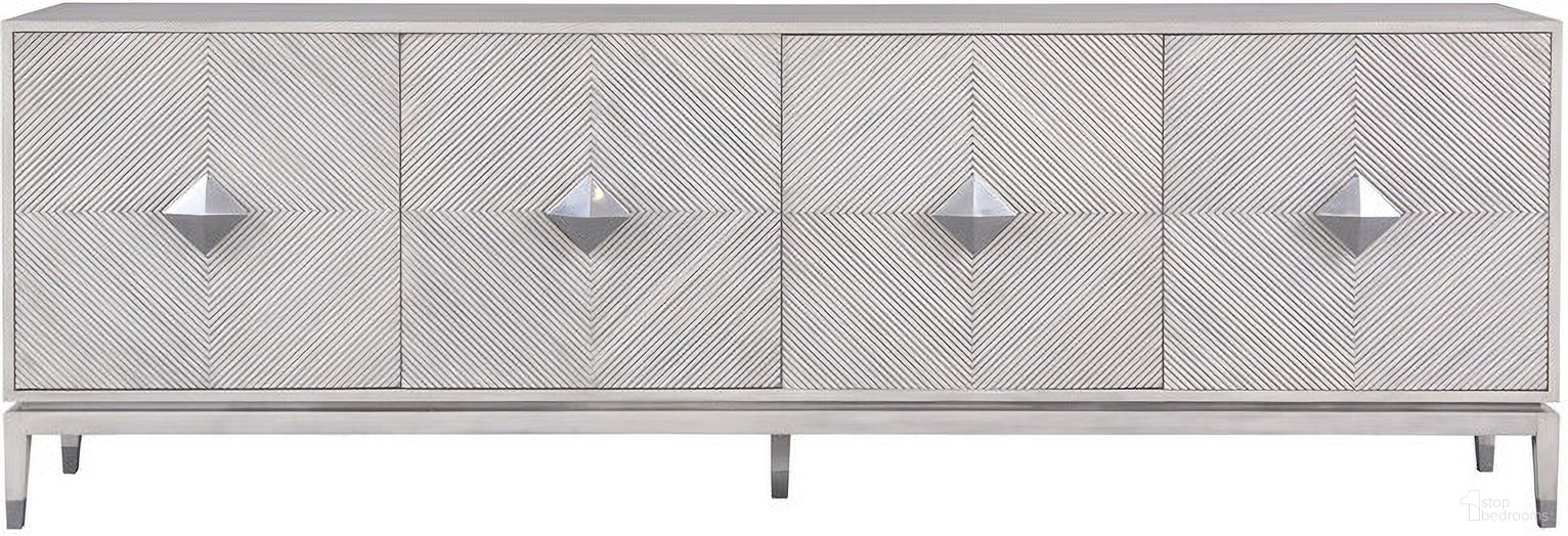 The appearance of Blanco Accra Large Cabinet In White designed by Yosemite Home Decor in the transitional interior design. This white piece of furniture was selected by 1StopBedrooms from to add a touch of cosiness and style into your home. Sku: 210034. Material: Wood.