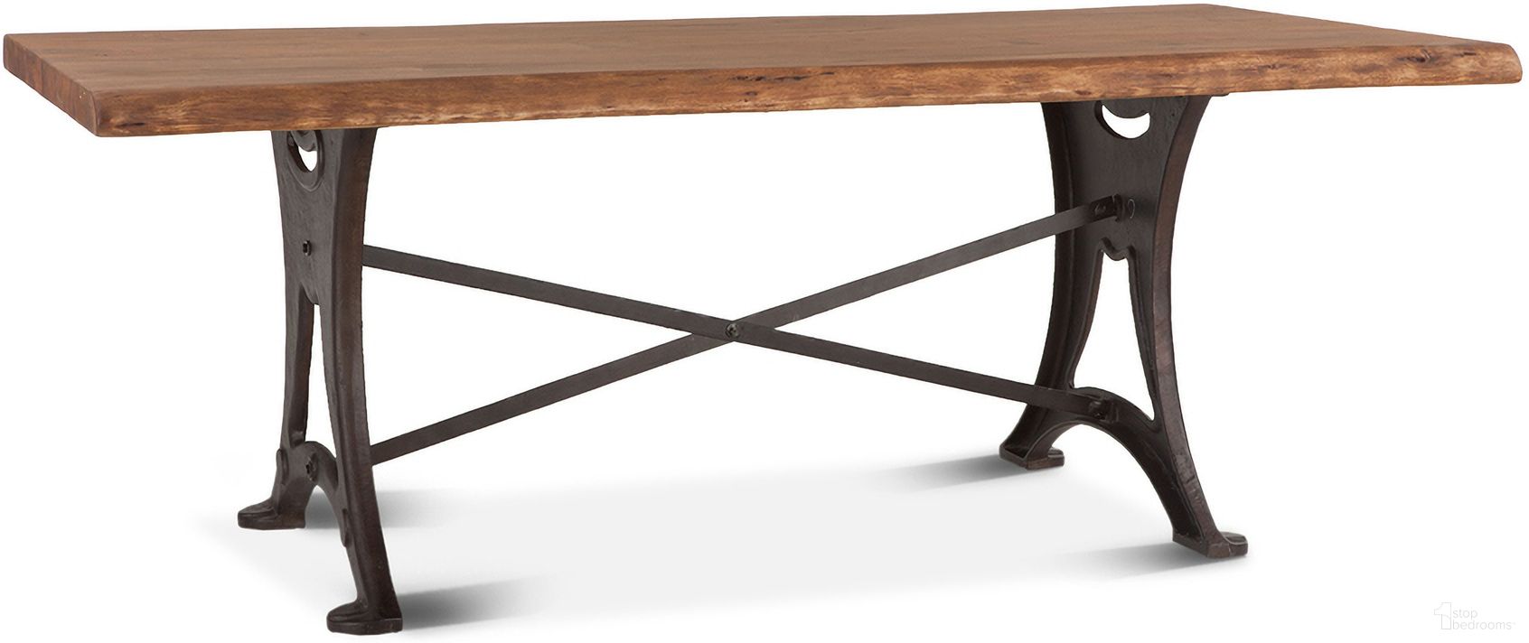 The appearance of Blayne 80 Inch Dining Table In Live Edge Acacia with Walnut designed by Home Trends and Design in the industrial interior design. This acacia piece of furniture was selected by 1StopBedrooms from Blayne Collection to add a touch of cosiness and style into your home. Sku: ZWBADR80R. Table Base Style: Trestle. Table Top Shape: Rectangular. Size: 42" x 80". Material: Acacia Wood.