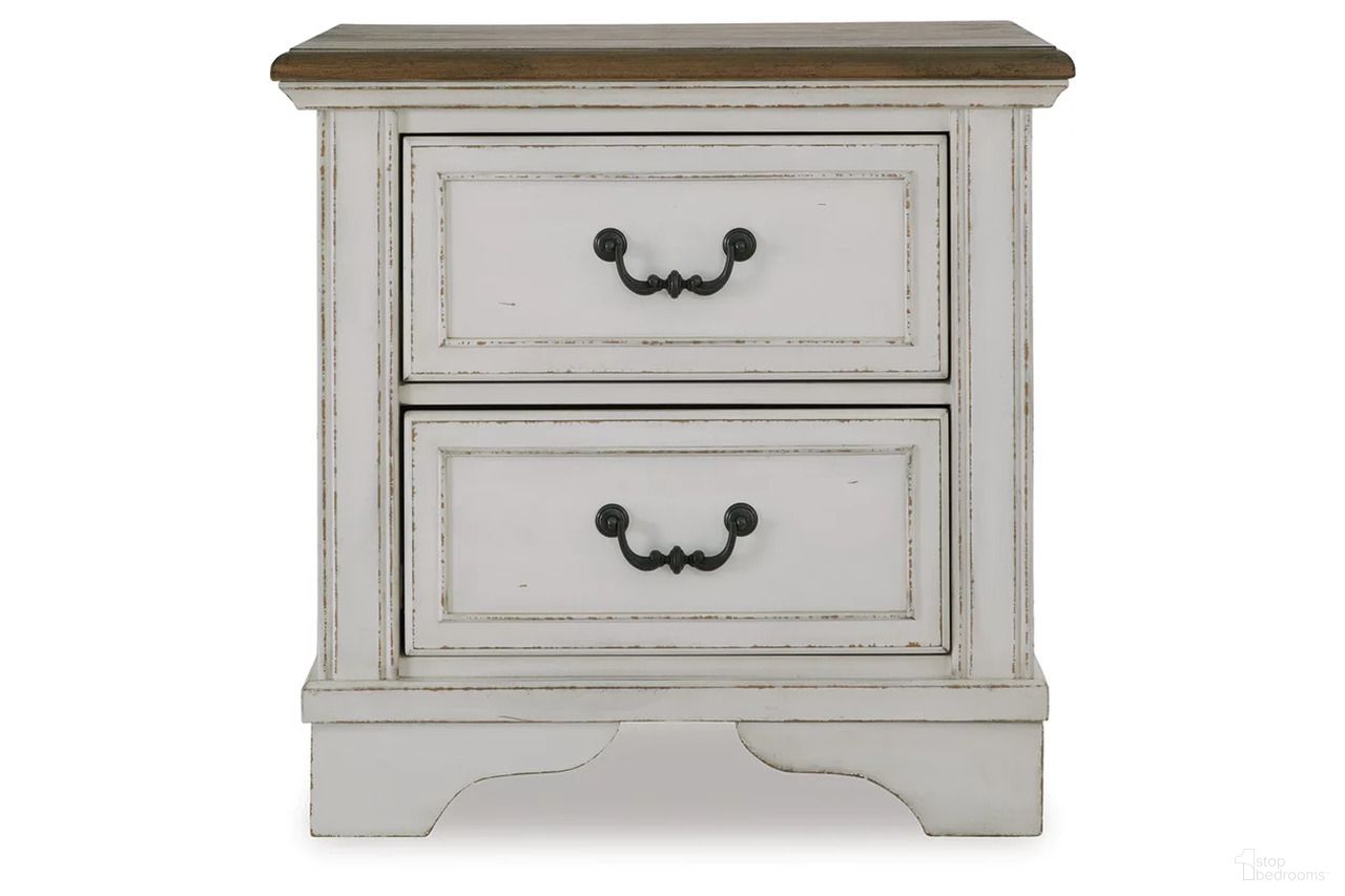 The appearance of Blendon Nightstand In Two-tone designed by Signature Design by Ashley in the traditional interior design. This two-tone piece of furniture was selected by 1StopBedrooms from Blendon Collection to add a touch of cosiness and style into your home. Sku: B747-92. Material: Wood.