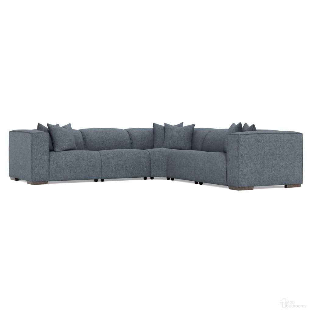 The appearance of Bliss 5-Piece Fabric Power Motion Sectional In Blue designed by Bernhardt in the transitional interior design. This blue piece of furniture was selected by 1StopBedrooms from Bliss Collection to add a touch of cosiness and style into your home. Sku: B430RO;B430RO;B432RO;B435RO;B436RO. Material: Fabric.