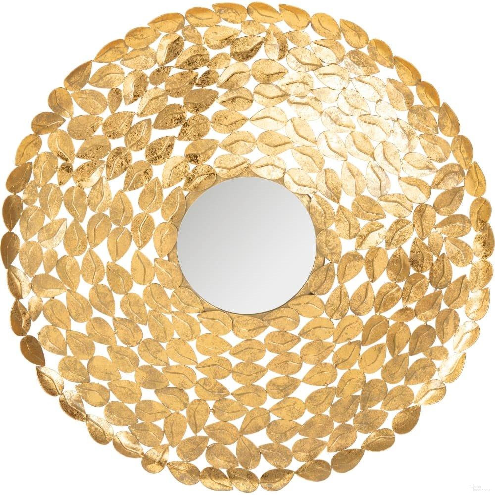 The appearance of Bliss Gold Foil Mirror designed by Safavieh in the modern / contemporary interior design. This gold piece of furniture was selected by 1StopBedrooms from Safavieh MIR Collection to add a touch of cosiness and style into your home. Sku: MIR4090A. Material: Iron.