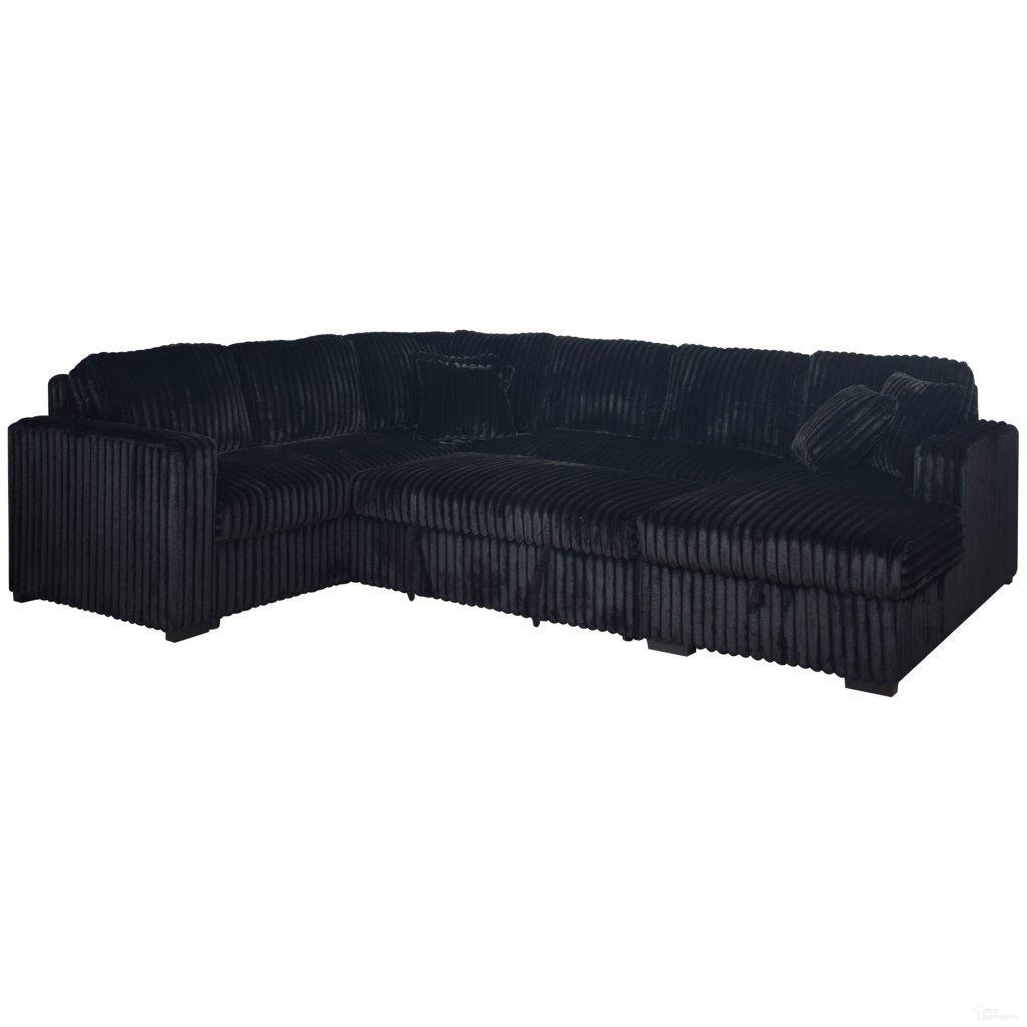 Bliss RAF Sleeper Sectional In Midnight