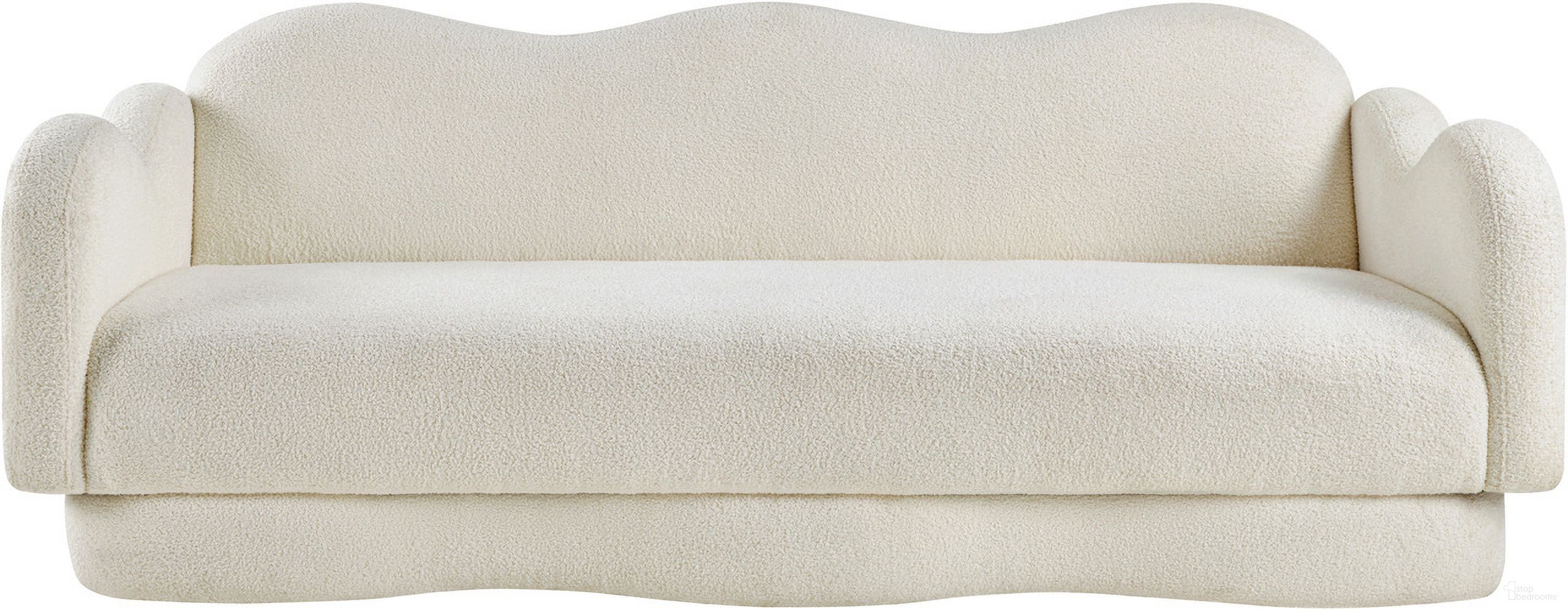 The appearance of Bloom Teddy Fabric Sofa In Cream designed by Meridian in the modern / contemporary interior design. This cream piece of furniture was selected by 1StopBedrooms from Bloom Collection to add a touch of cosiness and style into your home. Sku: 44006Cream-S. Material: Fabric.