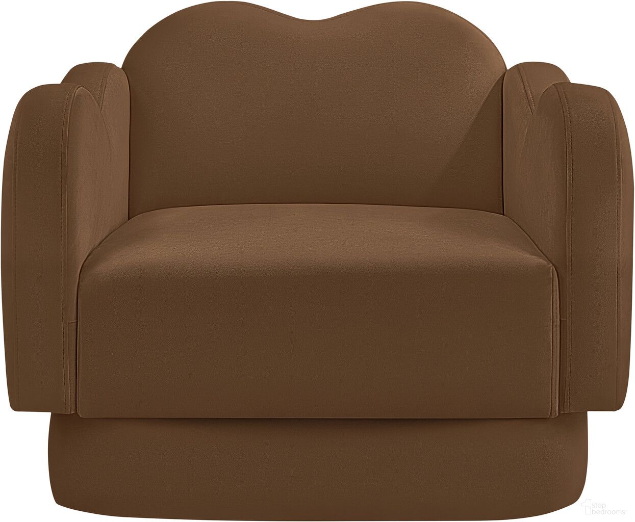 The appearance of Bloom Velvet Chair In Saddle designed by Meridian in the modern / contemporary interior design. This saddle piece of furniture was selected by 1StopBedrooms from Bloom Collection to add a touch of cosiness and style into your home. Sku: 44007Saddle-C. Material: Velvet.