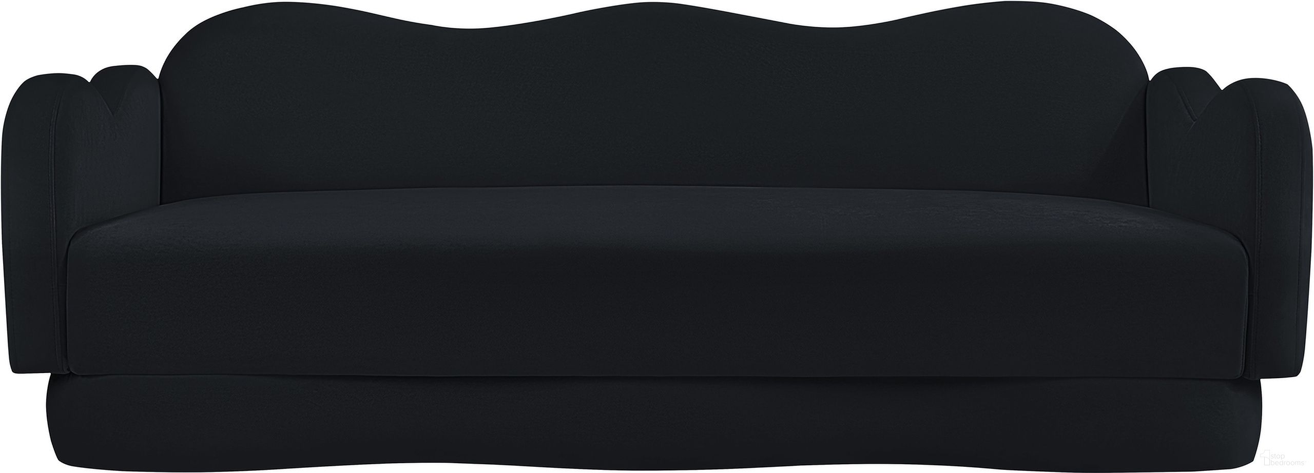 The appearance of Bloom Velvet Sofa In Black Velvet designed by Meridian in the modern / contemporary interior design. This black velvet piece of furniture was selected by 1StopBedrooms from Bloom Collection to add a touch of cosiness and style into your home. Sku: 44007Black-S. Material: Velvet.