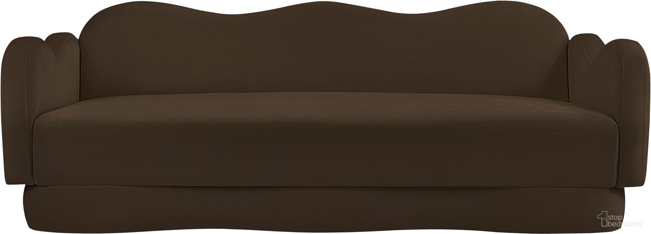 The appearance of Bloom Velvet Sofa In Brown Velvet designed by Meridian in the modern / contemporary interior design. This brown velvet piece of furniture was selected by 1StopBedrooms from Bloom Collection to add a touch of cosiness and style into your home. Sku: 44007Brown-S. Material: Velvet.