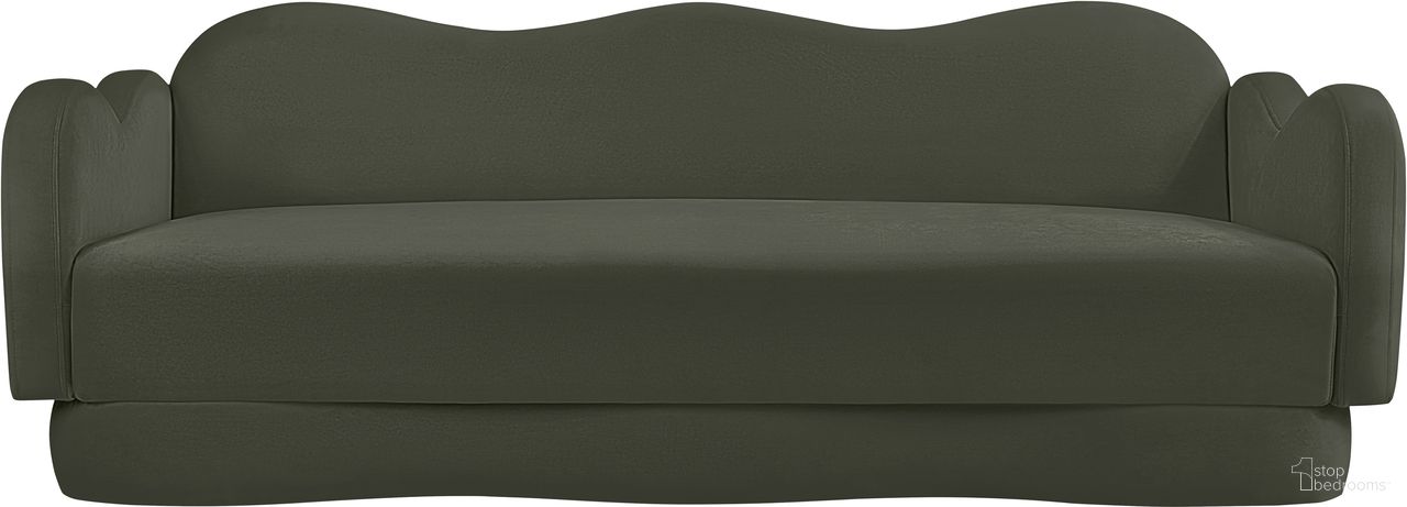 The appearance of Bloom Velvet Sofa In Green Velvet designed by Meridian in the modern / contemporary interior design. This green velvet piece of furniture was selected by 1StopBedrooms from Bloom Collection to add a touch of cosiness and style into your home. Sku: 44007Green-S. Material: Velvet.