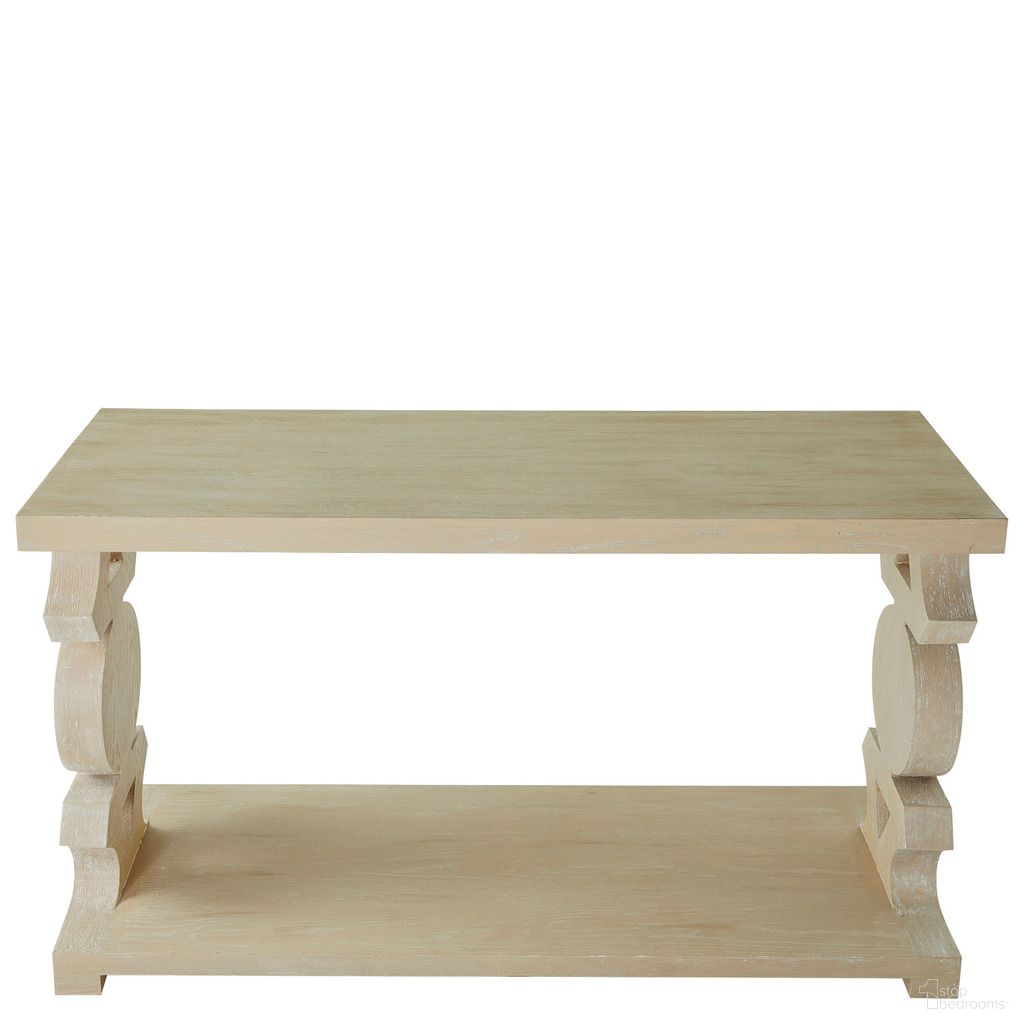 The appearance of Bloomsbury Console Table In Cerused Light Natural designed by Gabby in the transitional interior design. This cerused light natural piece of furniture was selected by 1StopBedrooms from Bloomsbury Collection to add a touch of cosiness and style into your home. Sku: SCH-175227. Material: Oak Veneer.
