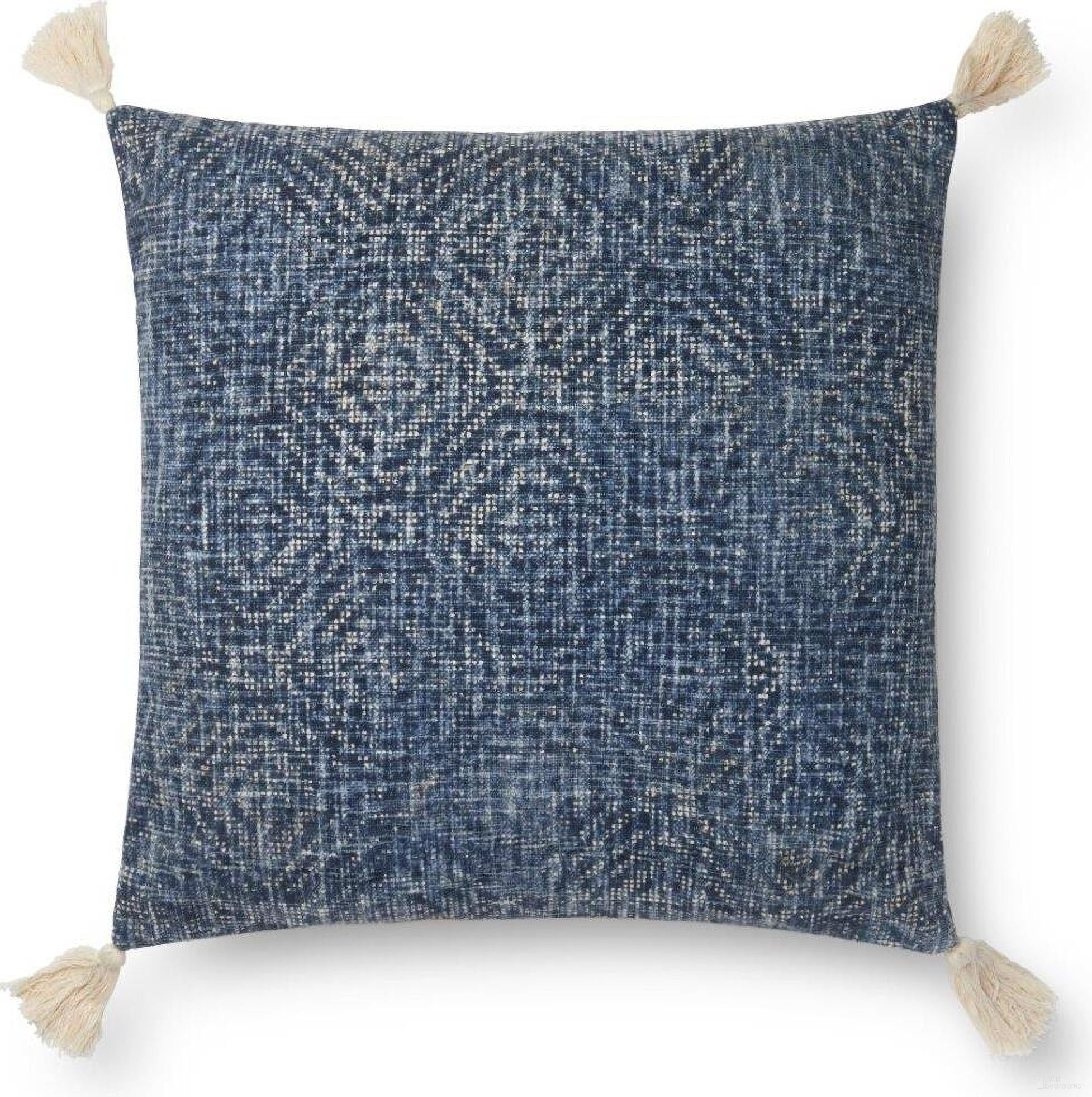 The appearance of Loloi P0621 Blue 22" x 22" Cover Only Pillow designed by Loloi Rugs in the modern / contemporary interior design. This blue piece of furniture was selected by 1StopBedrooms from Pillows Collection to add a touch of cosiness and style into your home. Sku: P012P0621BB00PIL3. Material: Cotton.