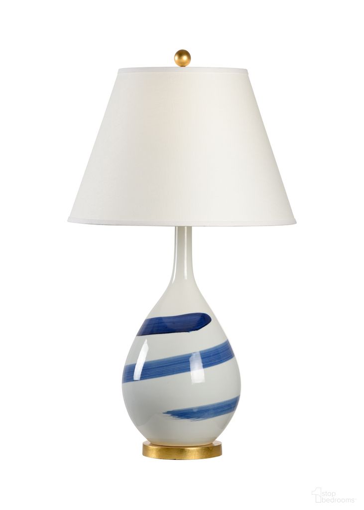 The appearance of Blue Swirl Lamp In Blue and White designed by Chelsea House in the transitional interior design. This blue/white piece of furniture  was selected by 1StopBedrooms from Chelsea House Misc Collection to add a touch of cosiness and style into your home. Sku: 69504. Material: Porcelain.