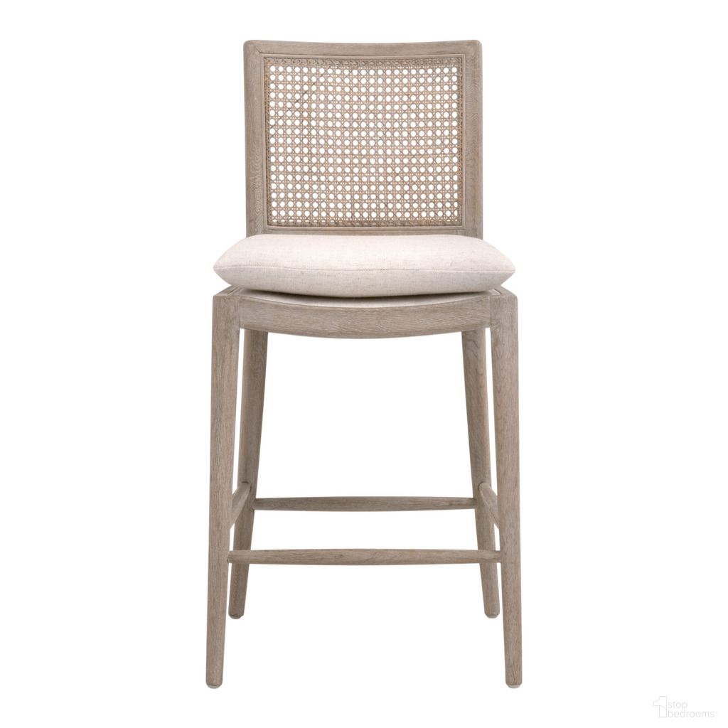 The appearance of Stitch and Hand Blume Counter Stool In Cream and Natural Gray designed by Essentials For Living in the transitional interior design. This cream/natural gray piece of furniture was selected by 1StopBedrooms from Stitch & Hand Collection to add a touch of cosiness and style into your home. Sku: 6663CS.TXCRM/NG. Material: Oak Wood.
