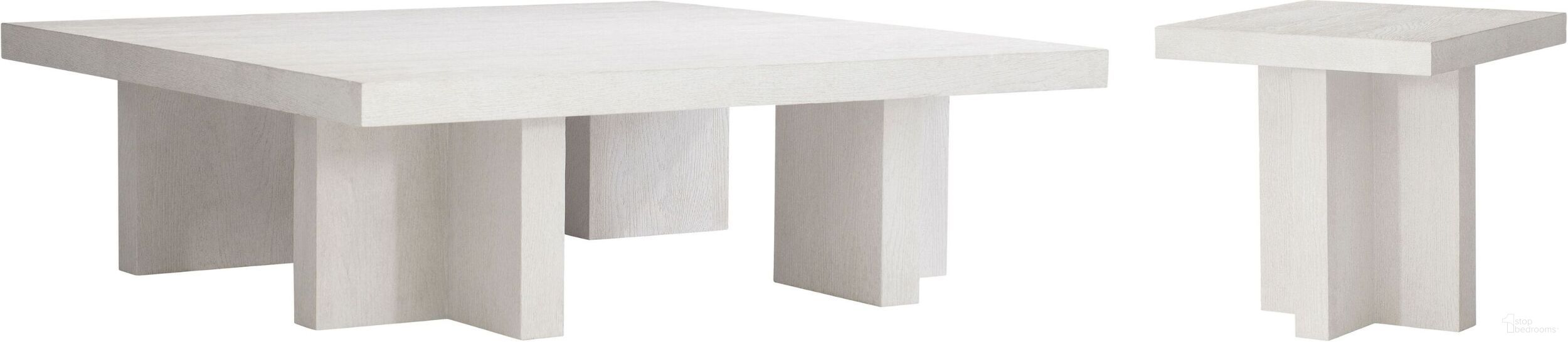 The appearance of Blythe Occasional Table Set designed by Bernhardt in the modern / contemporary interior design. This sandblasted white piece of furniture was selected by 1StopBedrooms from Blythe Collection to add a touch of cosiness and style into your home. Sku: 485011;485111. Material: Wood.