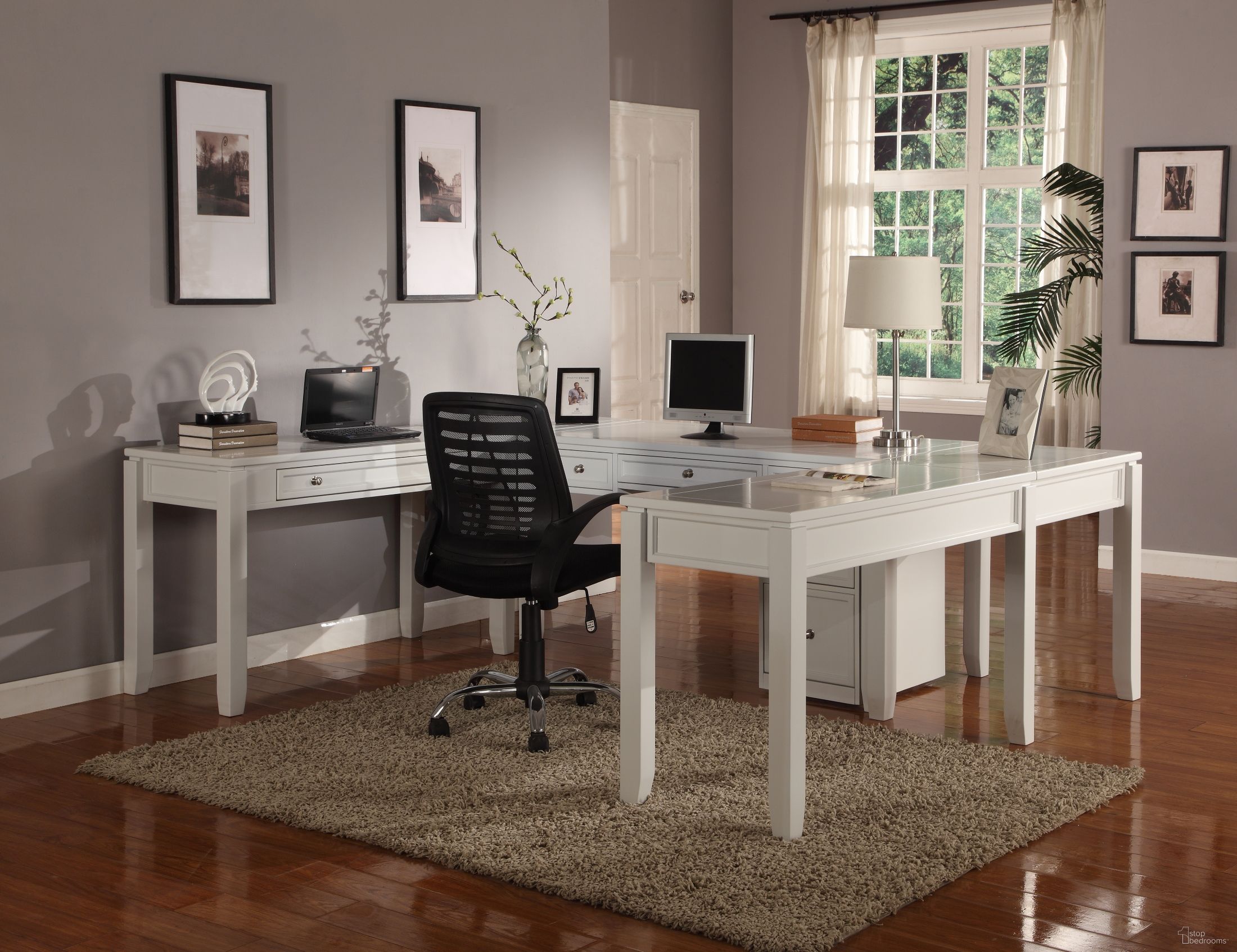 The appearance of Boca U-Shape Home Office Set designed by Parker House in the modern / contemporary interior design. This white piece of furniture was selected by 1StopBedrooms from Boca Collection to add a touch of cosiness and style into your home. Sku: BOC#347D;BOC#370. Material: Wood.