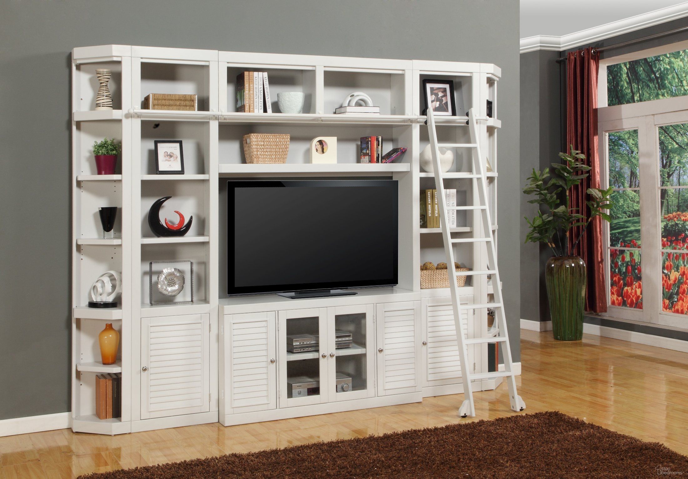 The appearance of Boca 22 Inch Bookcase Entertainment Wall designed by Parker House in the modern / contemporary interior design. This white piece of furniture was selected by 1StopBedrooms from Boca Collection to add a touch of cosiness and style into your home. Sku: BOC#420;BOC#420;BOC#411;BOC#401;BOC#450;BOC#450.