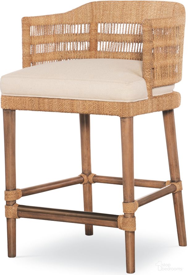 Boca Counter Stool In Natural and Flax