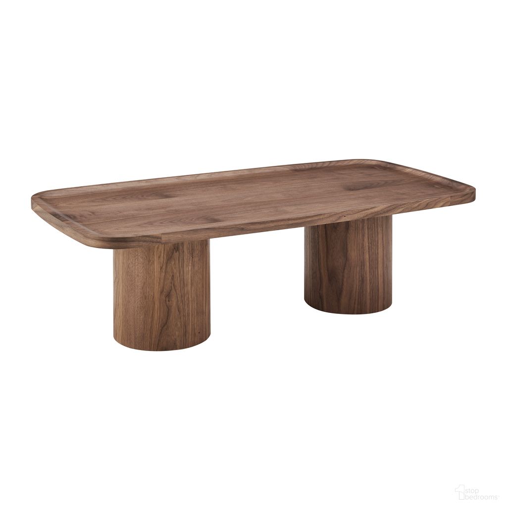 Boden 47 Inch Rectangle Coffee Table In Walnut