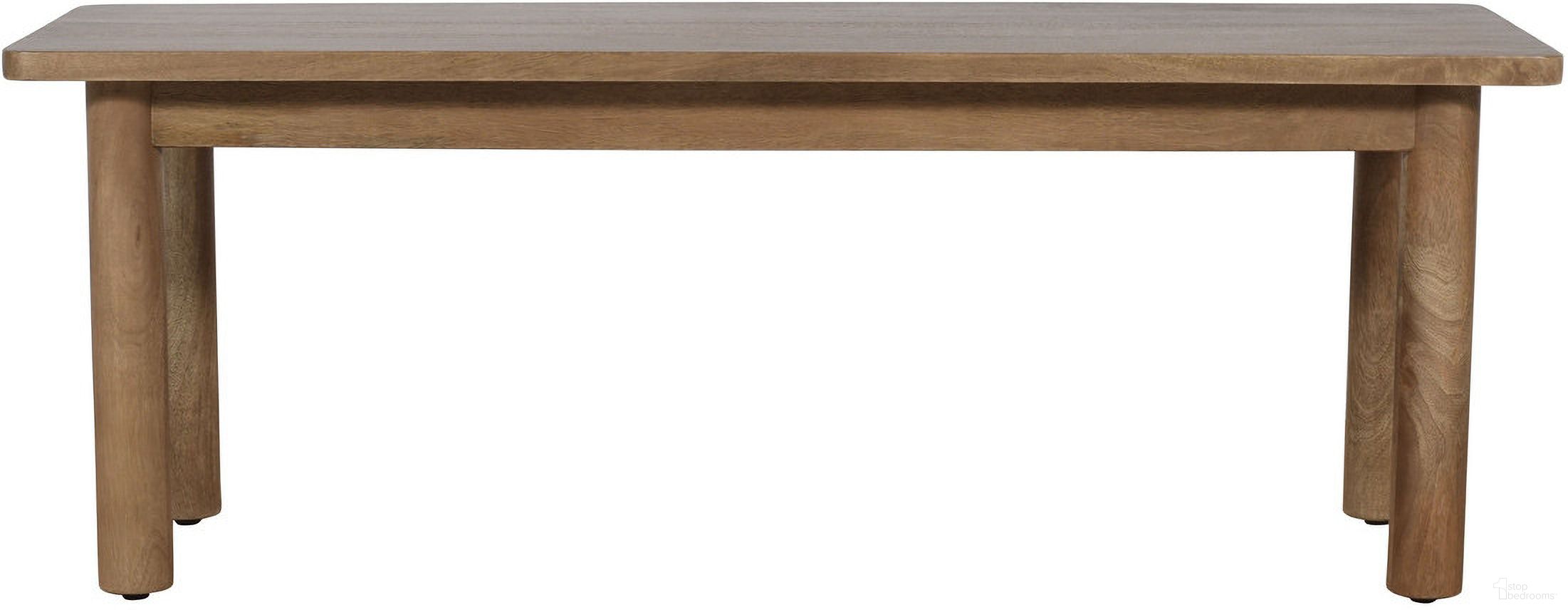The appearance of Bodhi 50 Inch Dining Bench In Gold designed by Jofran in the traditional interior design. This gold piece of furniture  was selected by 1StopBedrooms from Bodhi Collection to add a touch of cosiness and style into your home. Sku: 2271-BODHIBNG. Material: Mango.