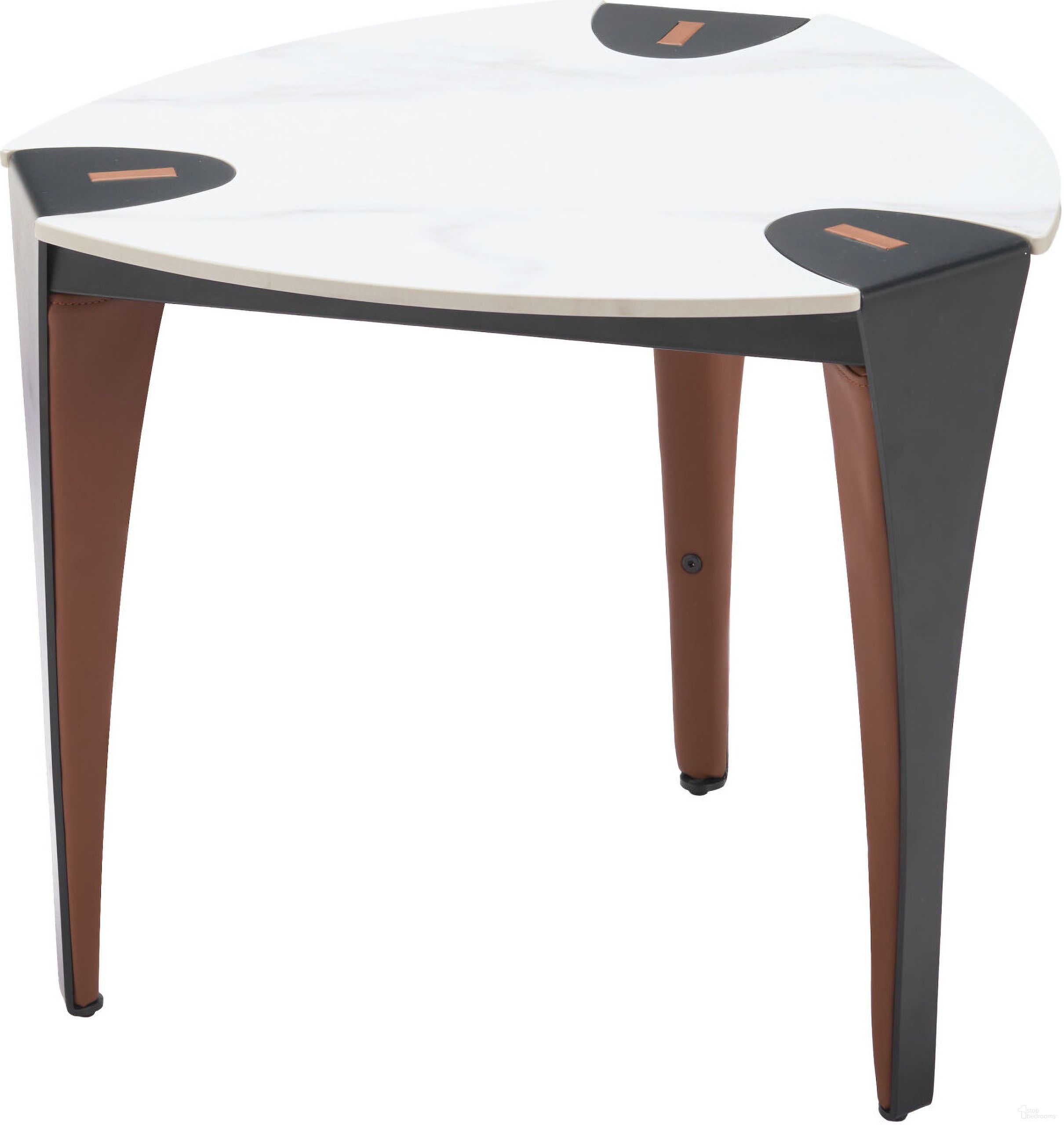 The appearance of Bogey Side Table In Multicolor designed by Zuo Modern in the modern / contemporary interior design. This multicolor piece of furniture  was selected by 1StopBedrooms from Bogey Collection to add a touch of cosiness and style into your home. Sku: 110347. Material: Stone.