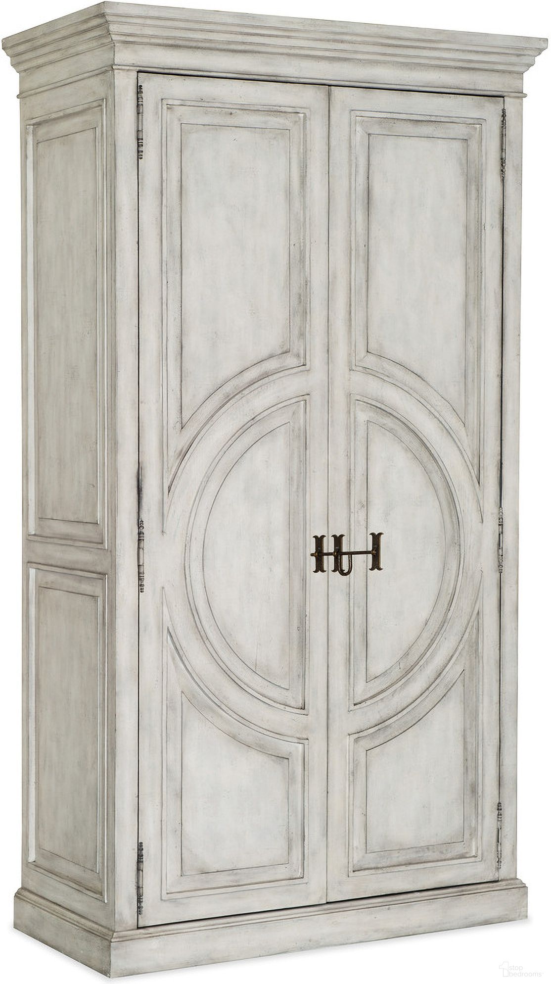 The appearance of Boheme Bilzen Wardrobe designed by Hooker in the traditional interior design. This white piece of furniture was selected by 1StopBedrooms from Boheme Collection to add a touch of cosiness and style into your home. Sku: 5750-90013-LTWD. Material: Hardwood.