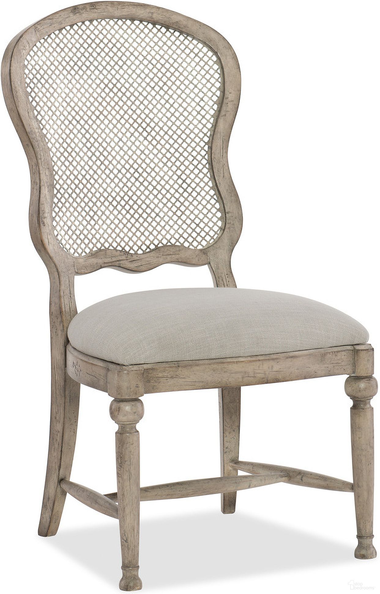The appearance of Boheme Gray Gaston Metal Back Side Chair Set of 2 designed by Hooker in the traditional interior design. This grey piece of furniture was selected by 1StopBedrooms from Boheme Collection to add a touch of cosiness and style into your home. Sku: 5750-75411-LTWD. Material: Fabric. Chair Type: Side Chair.