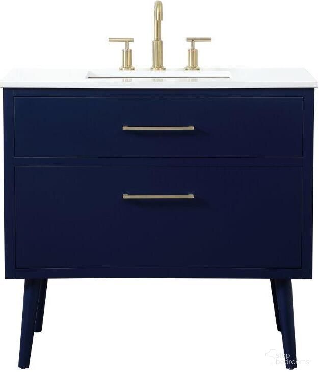 Boise 36 Inch Bathroom Vanity In Blue