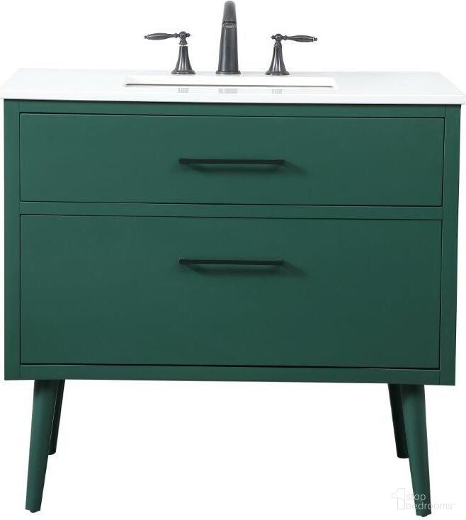 Boise 36 Inch Bathroom Vanity In Green