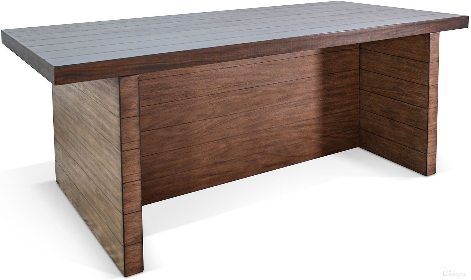 The appearance of Boise Counter Wood Dining Table In Dark Brown designed by Sunny Designs in the transitional interior design. This tobacco leaf and buckskin piece of furniture  was selected by 1StopBedrooms from Boise Collection to add a touch of cosiness and style into your home. Sku: 1180TB. Table Base Style: Trestle. Table Top Shape: Rectangular. Size: 42" x 86". Material: Solid Wood.