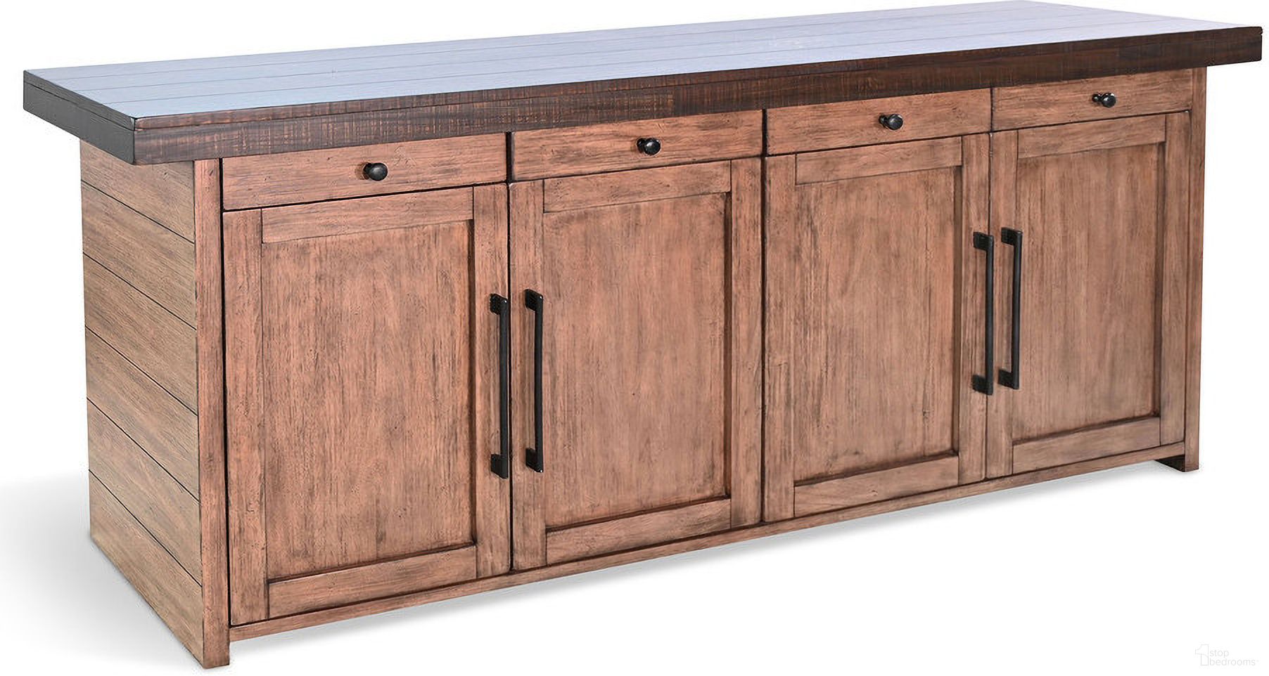 The appearance of Boise Server In Tobacco designed by Sunny Designs in the modern / contemporary interior design. This tobacco piece of furniture  was selected by 1StopBedrooms from Boise Collection to add a touch of cosiness and style into your home. Sku: 1981TB. Material: Solid Wood.