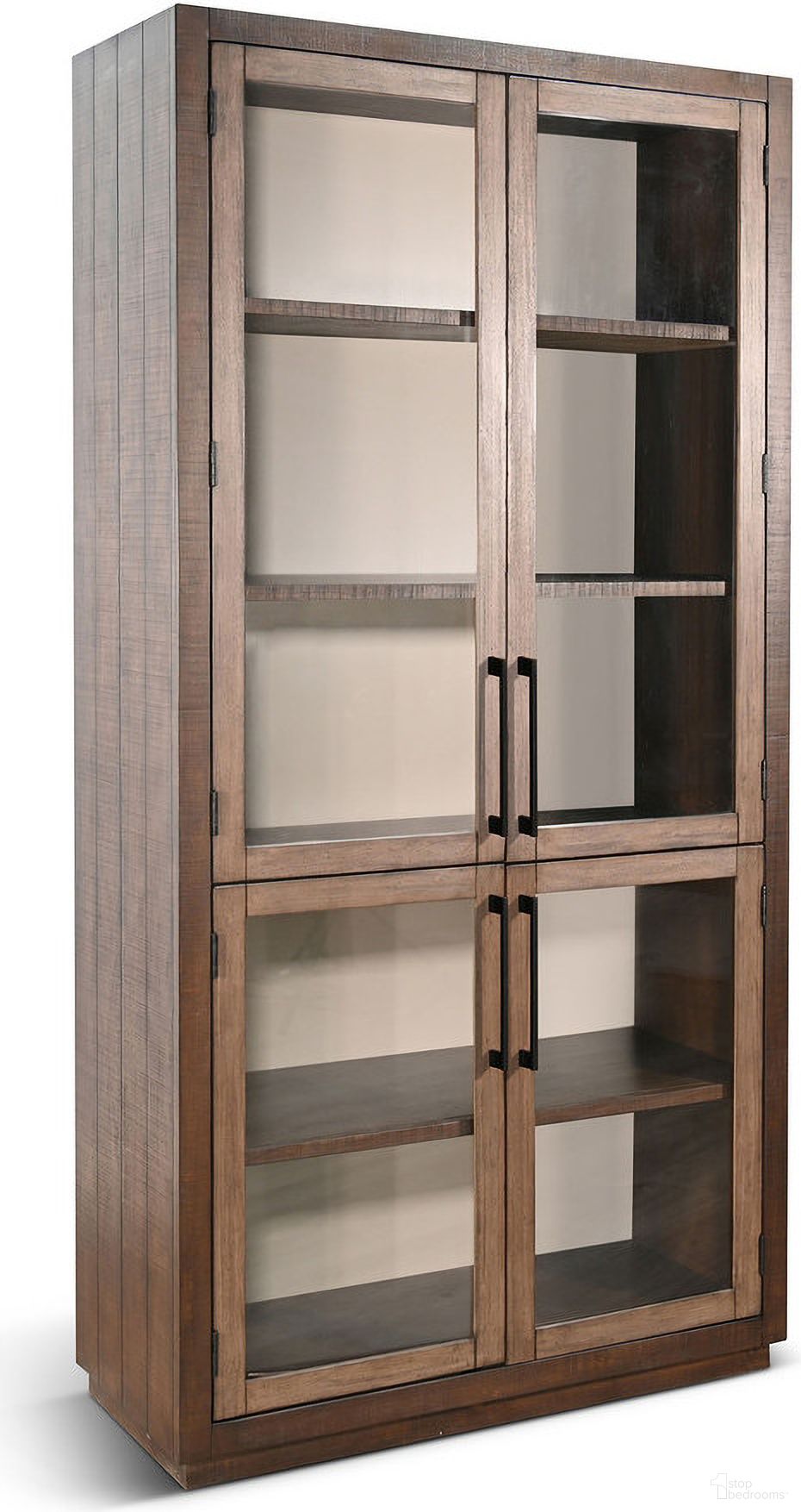 The appearance of Boise Tall Cabinet In Tobacco designed by Sunny Designs in the modern / contemporary interior design. This tobacco piece of furniture  was selected by 1StopBedrooms from Boise Collection to add a touch of cosiness and style into your home. Sku: 1982TB. Material: Solid Wood.