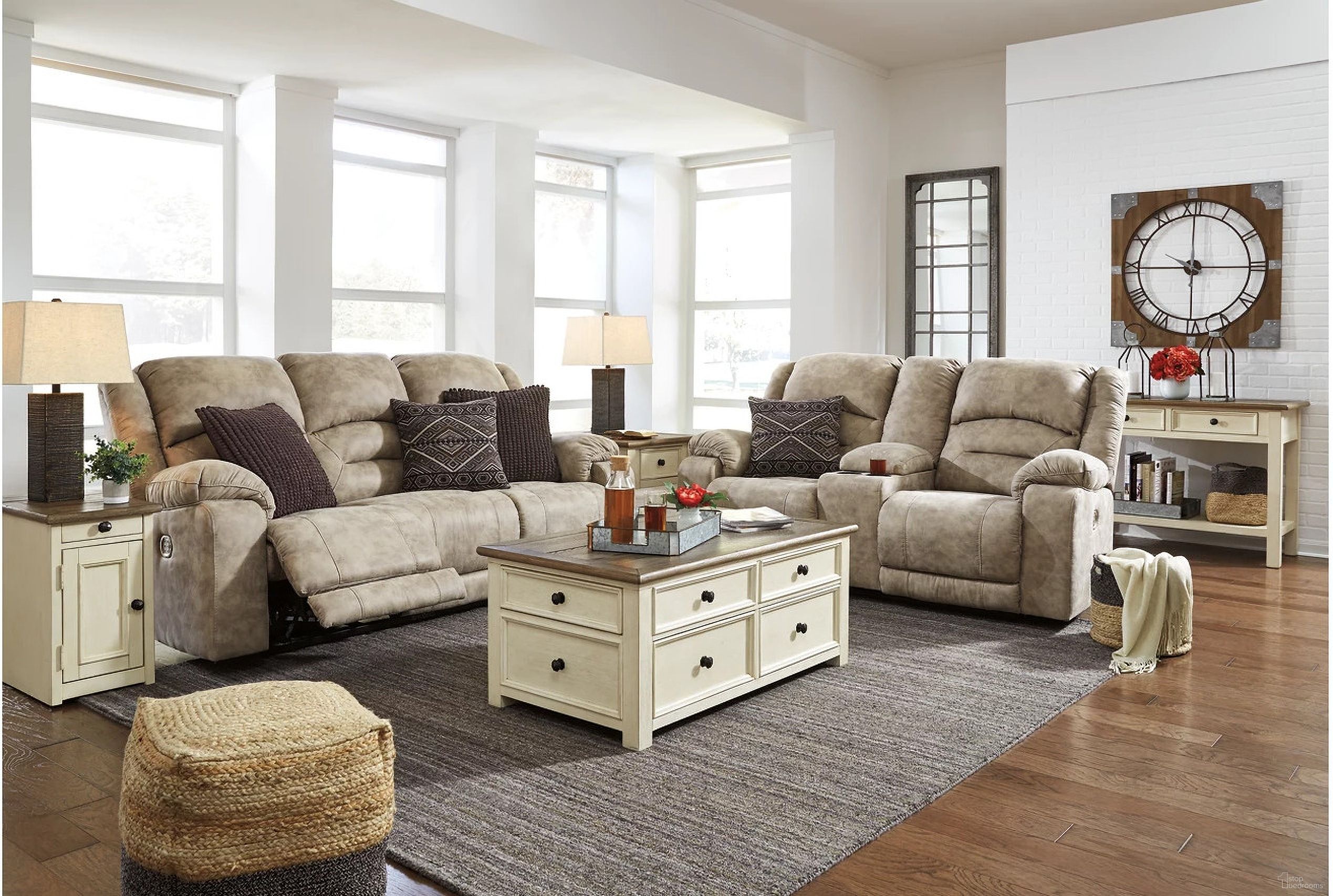 The appearance of Bolanburg Occasional Table Set In Two-tone designed by Signature Design by Ashley in the transitional interior design. This two-tone piece of furniture was selected by 1StopBedrooms from Bolanburg Collection to add a touch of cosiness and style into your home. Sku: T637-20;T637-107;T637-107. Material: Wood.
