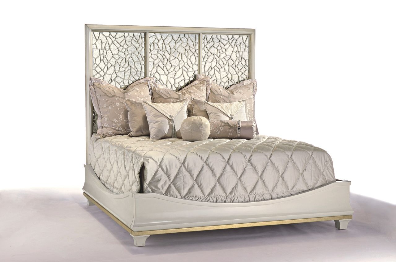 The appearance of Bolero King Panel Bed In Himalaya and Silver designed by Maitland-Smith in the interior design. This himalaya/silver piece of furniture was selected by 1StopBedrooms from Maitland Smith Collection to add a touch of cosiness and style into your home. Sku: 88-0411. Bed Type: Panel Bed. Bed Size: King. Material: Beech.