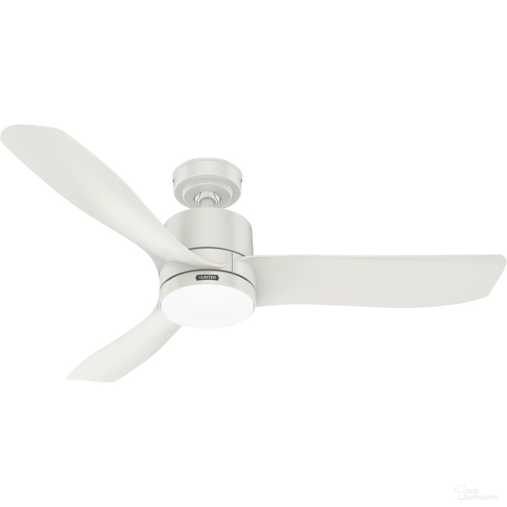 The appearance of Bolsa 52 Inch Ceiling Fan with LED Light Kit and Handheld Remote In Fresh White designed by Hunter Fan in the transitional interior design. This fresh white piece of furniture was selected by 1StopBedrooms from Bolsa Collection to add a touch of cosiness and style into your home. Sku: 52966. Material: Plastic.