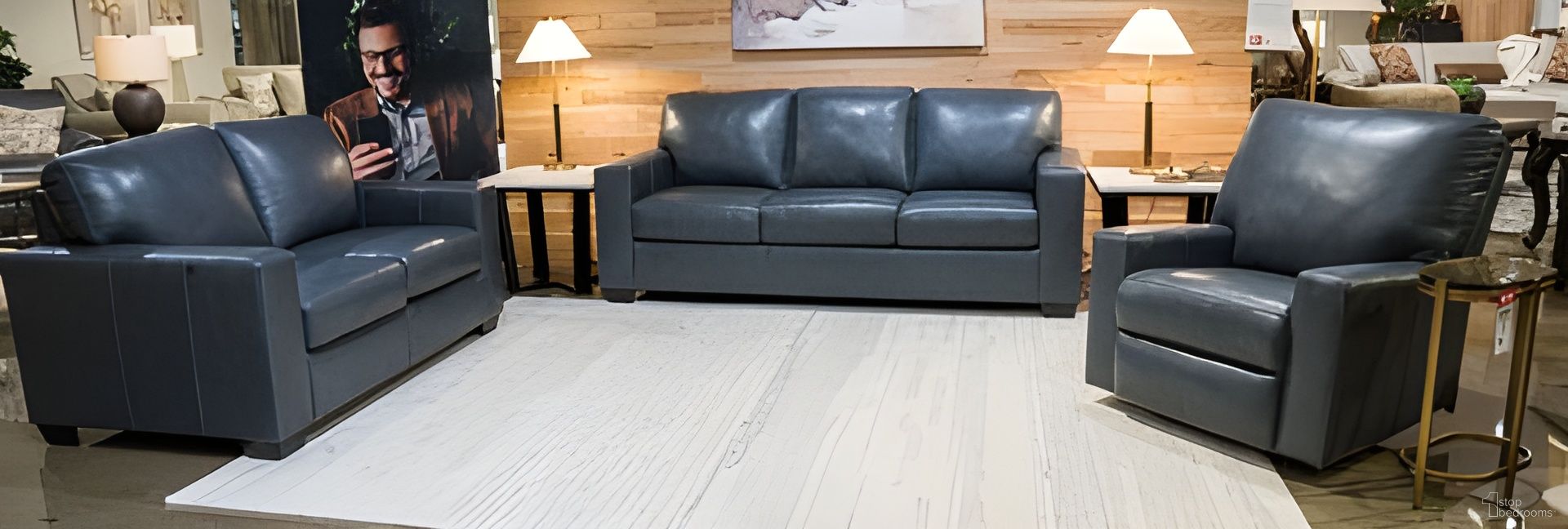 The appearance of Bolsena Living Room Set In Admiral designed by Signature Design by Ashley in the modern / contemporary interior design. This admiral piece of furniture  was selected by 1StopBedrooms from Bolsena Collection to add a touch of cosiness and style into your home. Sku: 5560438;5560435. Material: Faux Leather.