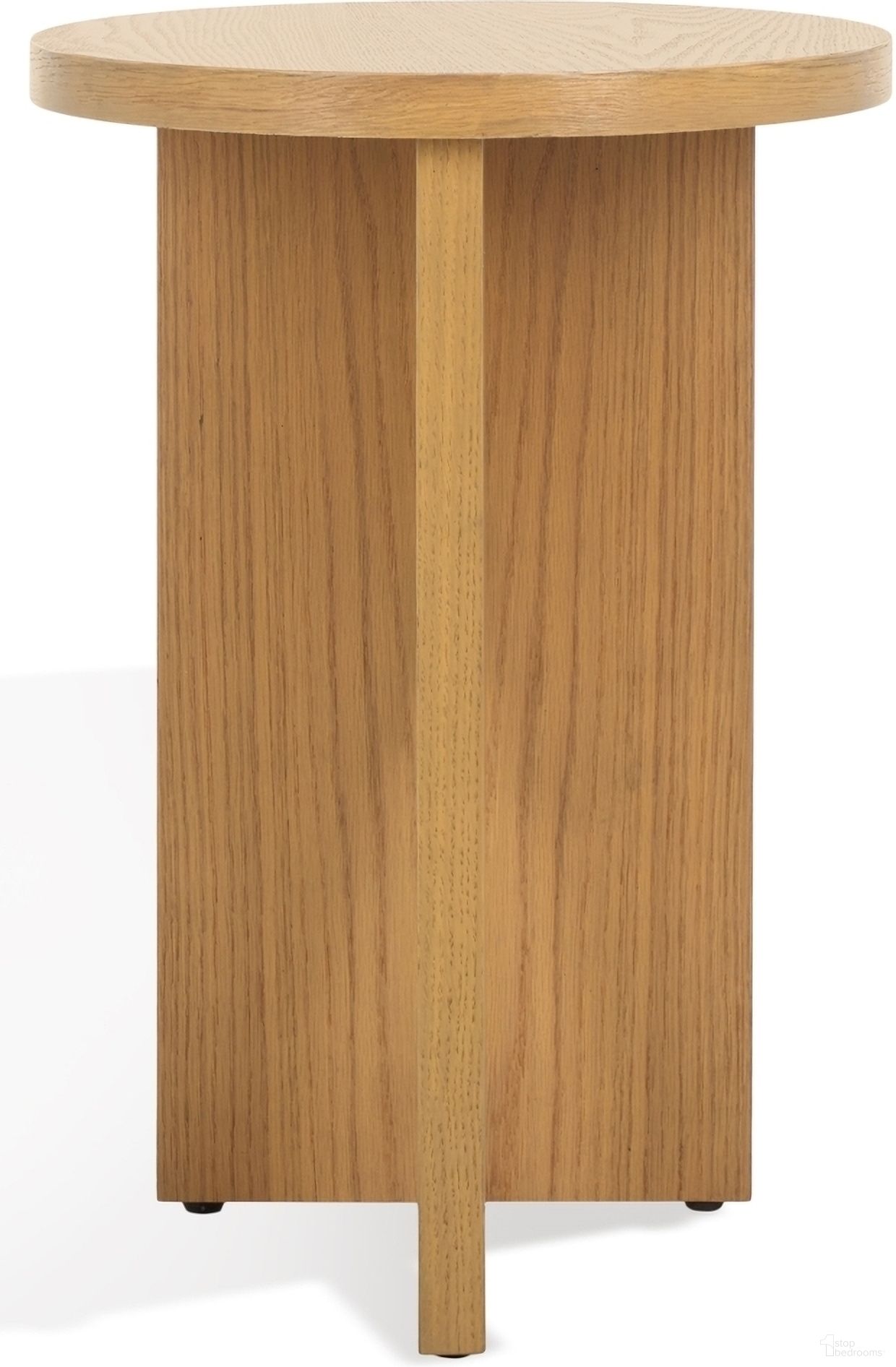 The appearance of Bonaclara Wood 2 Leg Table In Natural designed by Safavieh Couture in the modern / contemporary interior design. This natural piece of furniture  was selected by 1StopBedrooms from Bonaclara Collection to add a touch of cosiness and style into your home. Sku: SFV2156A. Material: MDF.