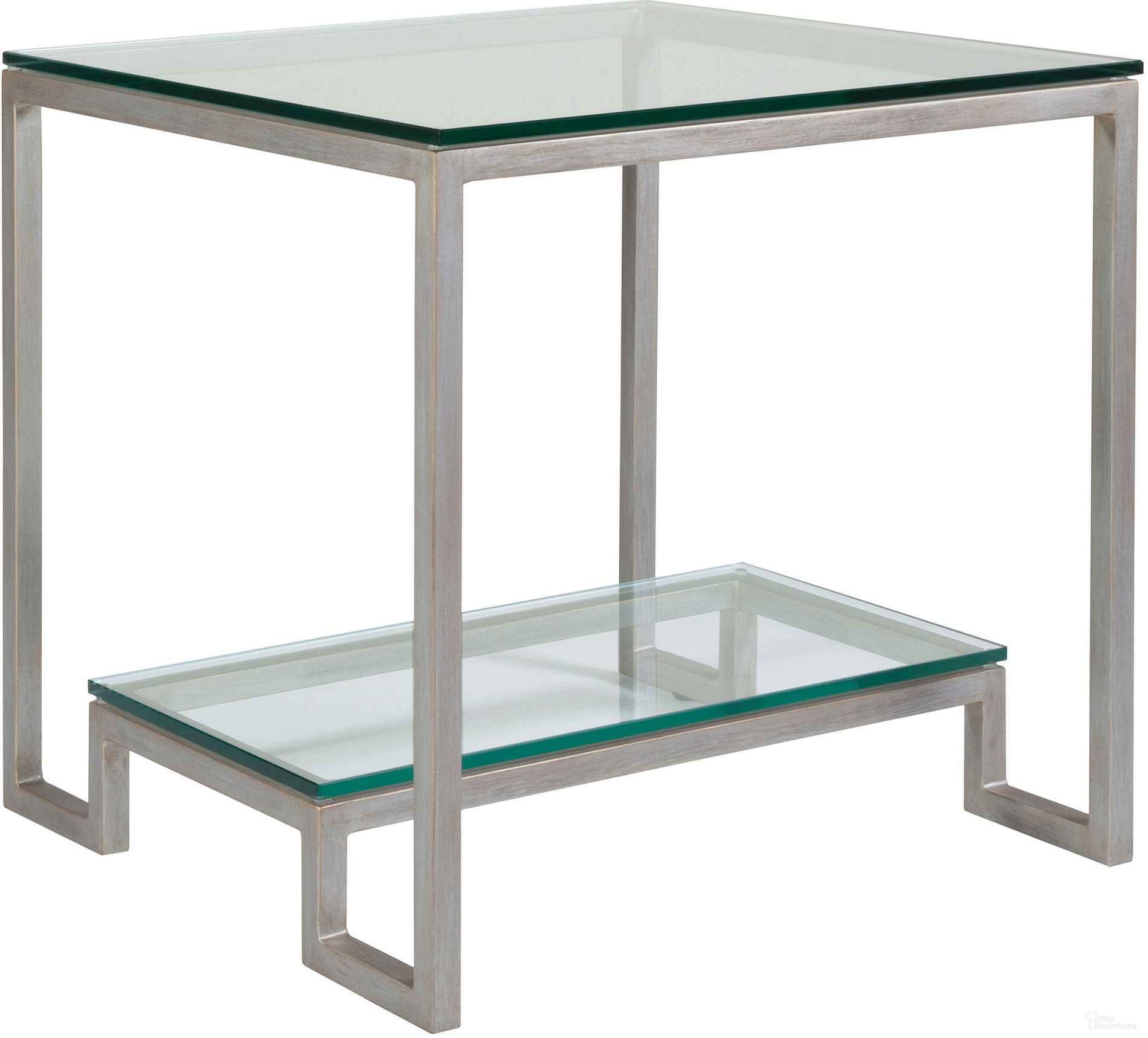 The appearance of Metal Designs Bonaire Square End Table In Argento designed by Artistica Home in the industrial interior design. This argento piece of furniture  was selected by 1StopBedrooms from Metal Designs Collection to add a touch of cosiness and style into your home. Sku: 2016-957-46. Material: Metal.