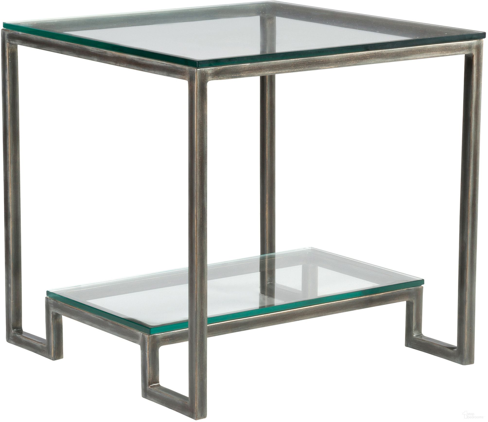 The appearance of Metal Designs Bonaire Square End Table In St. Laurent designed by Artistica Home in the industrial interior design. This st. laurent piece of furniture  was selected by 1StopBedrooms from Metal Designs Collection to add a touch of cosiness and style into your home. Sku: 2016-957-44. Material: Metal.