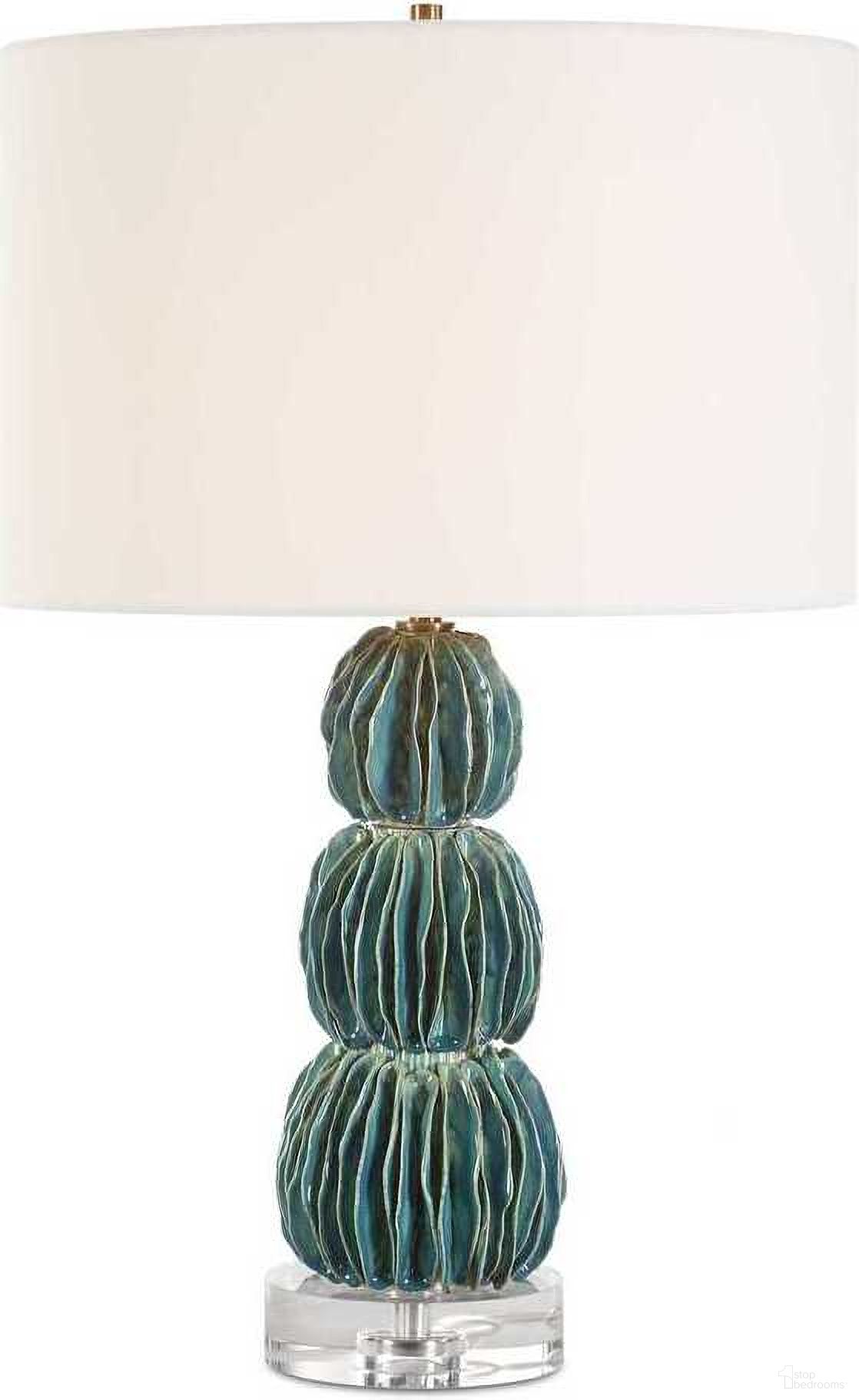 The appearance of Bonaire Table Lamp In Teal Blue designed by Uttermost in the coastal interior design. This teal blue piece of furniture was selected by 1StopBedrooms from Bonaire Collection to add a touch of cosiness and style into your home. Sku: 30572. Material: Ceramic.