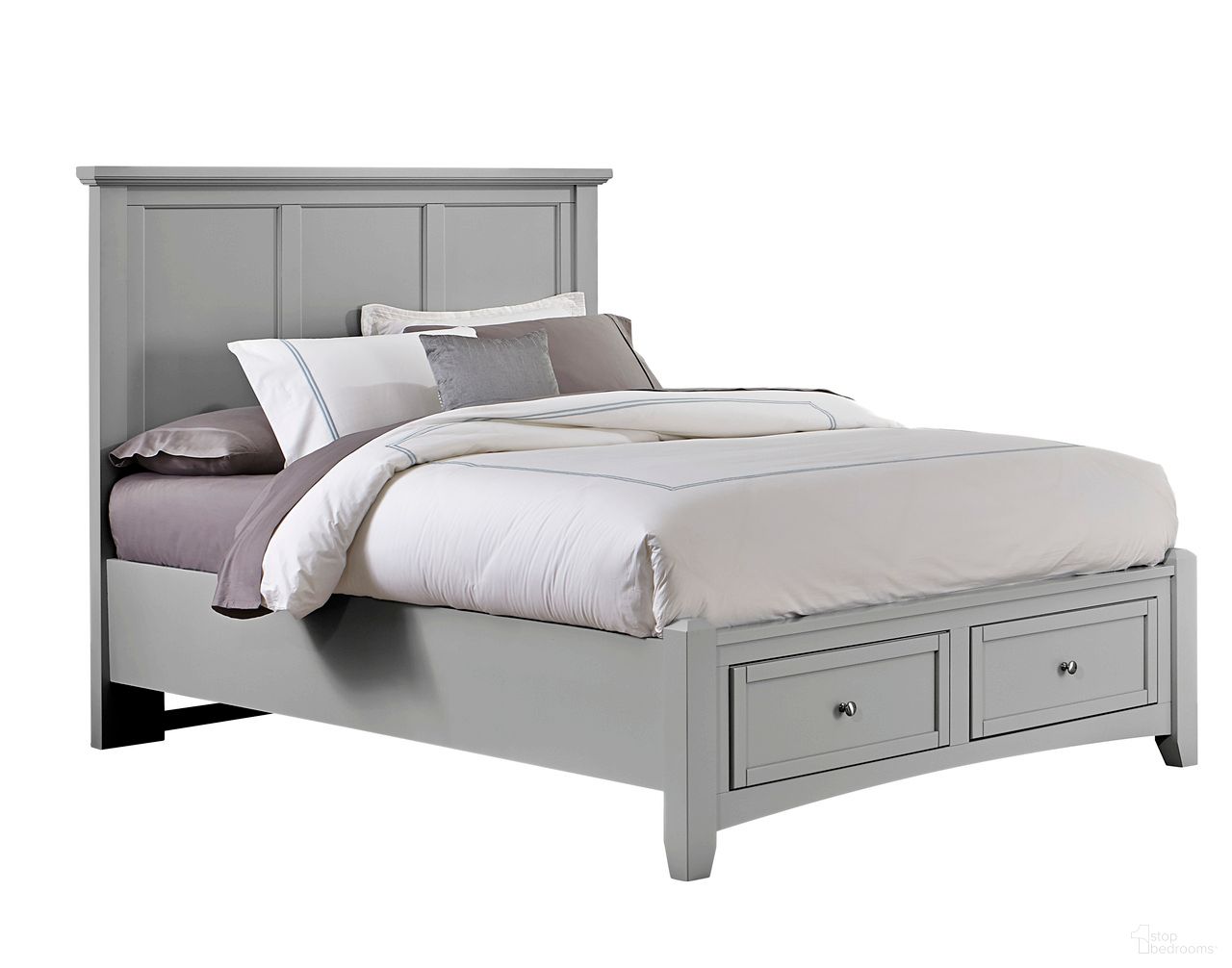 Bonanza King Mansion Storage Bed In Gray
