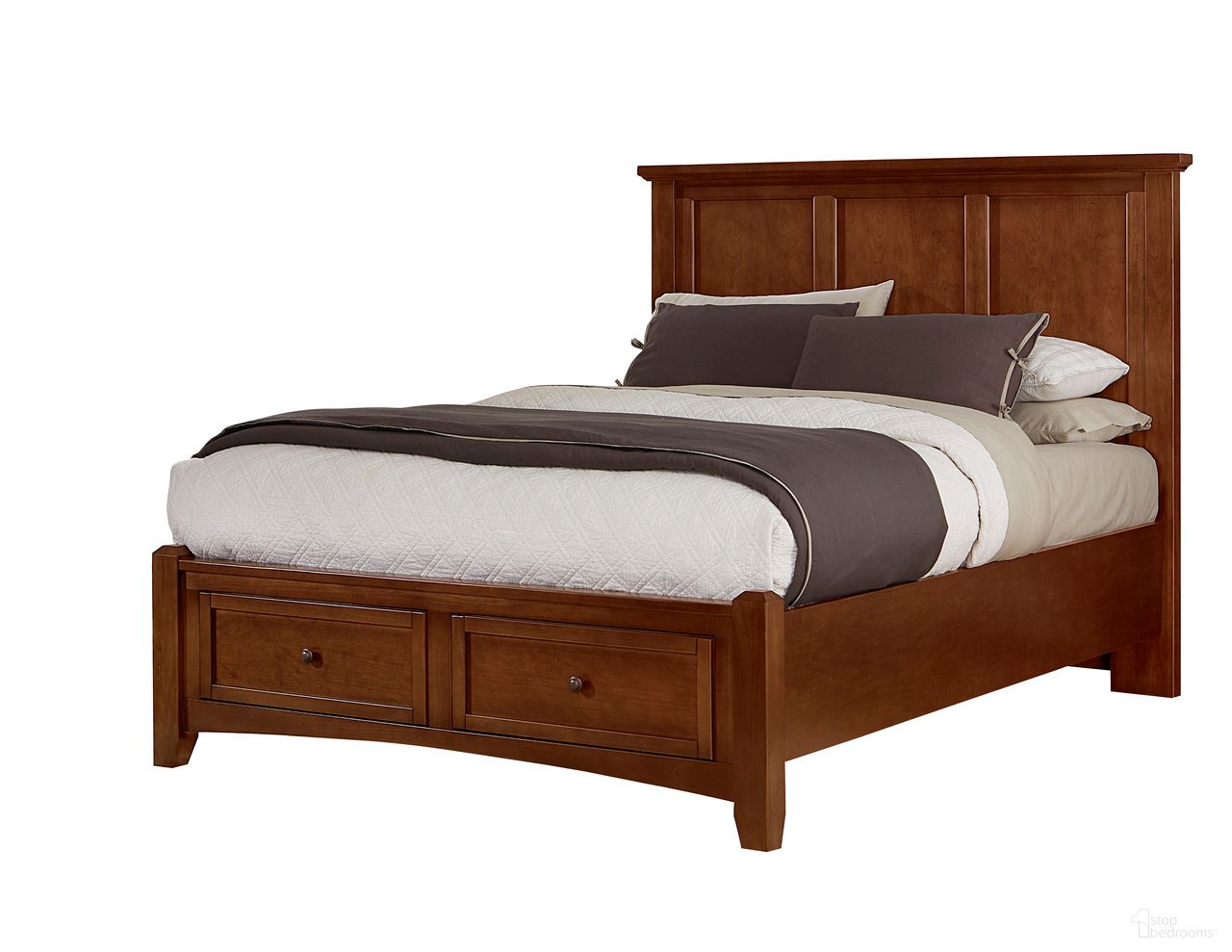 Bonanza Queen Mansion Storage Bed In Cherry