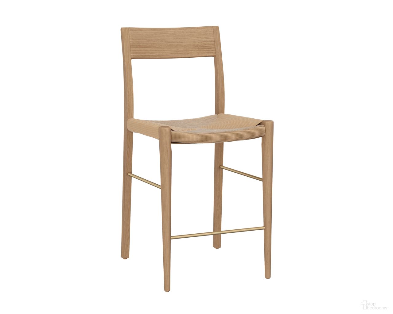 Bondi Counter Stool In Light Oak