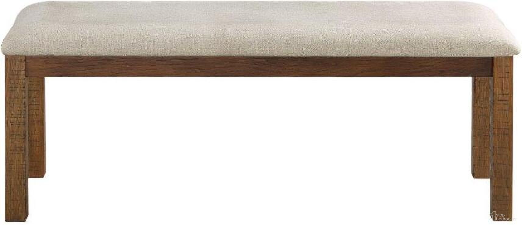 The appearance of Bonner Beige Bench designed by Homelegance in the transitional interior design. This beige piece of furniture was selected by 1StopBedrooms from Bonner Collection to add a touch of cosiness and style into your home. Sku: 5808-13. Material: Textured.