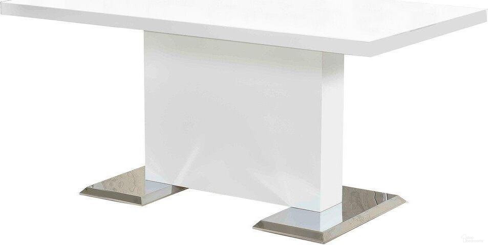 The appearance of Bono Modern Solid Wood Rectangular Dining Table In White Lacquer designed by Best Master Furniture in the modern / contemporary interior design. This white piece of furniture was selected by 1StopBedrooms from Bono Collection to add a touch of cosiness and style into your home. Sku: BA219T. Table Base Style: Pedestal. Material: Wood. Table Top Shape: Rectangular. Size: 63" x 36".
