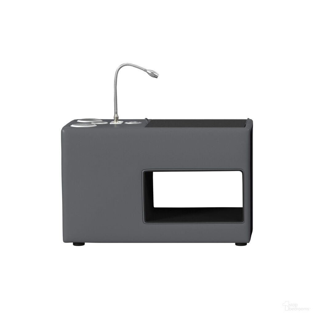 The appearance of Booker Nightstand with Electronic Features In Grey designed by Picket House in the modern / contemporary interior design. This grey piece of furniture  was selected by 1StopBedrooms from Booker Collection to add a touch of cosiness and style into your home. Sku: UB-12820-3-NS. Material: Polyurethane.