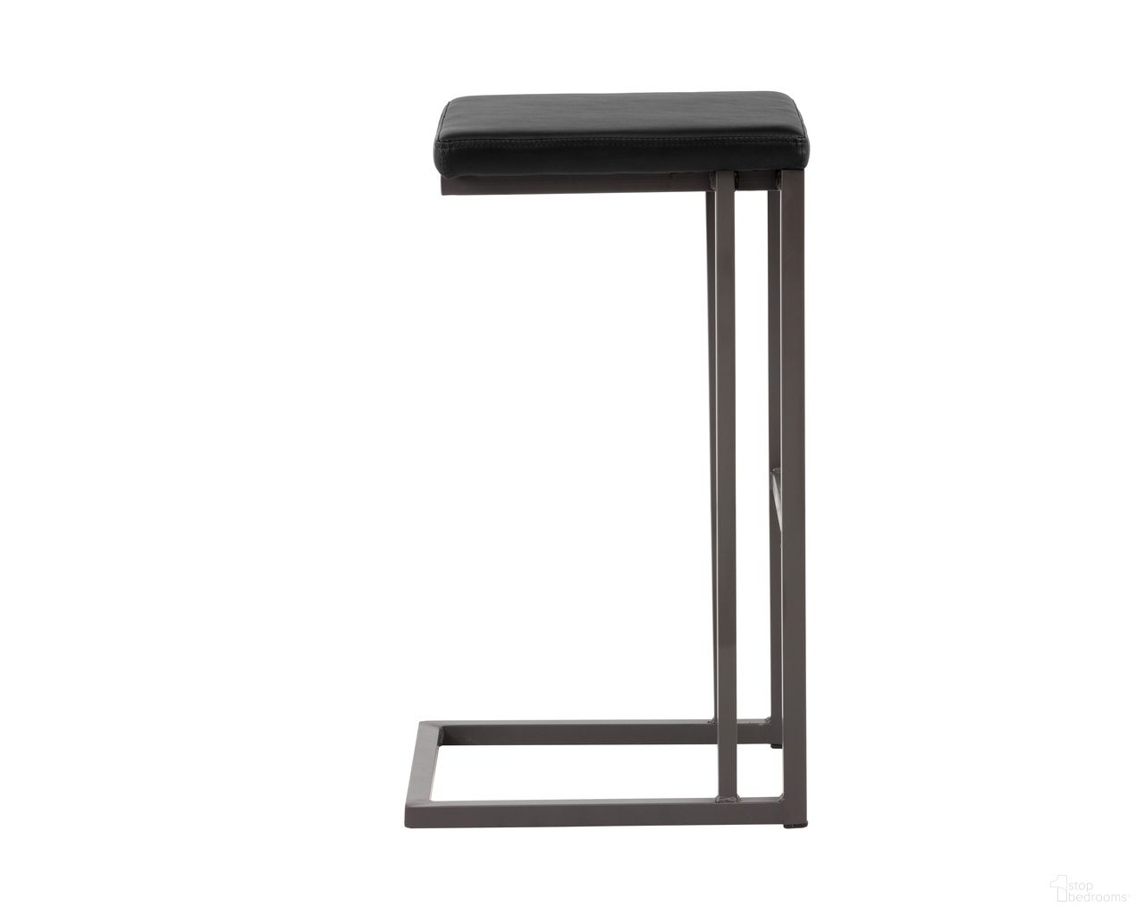 Boone Barstool Set of 2 In Grey and Onyx