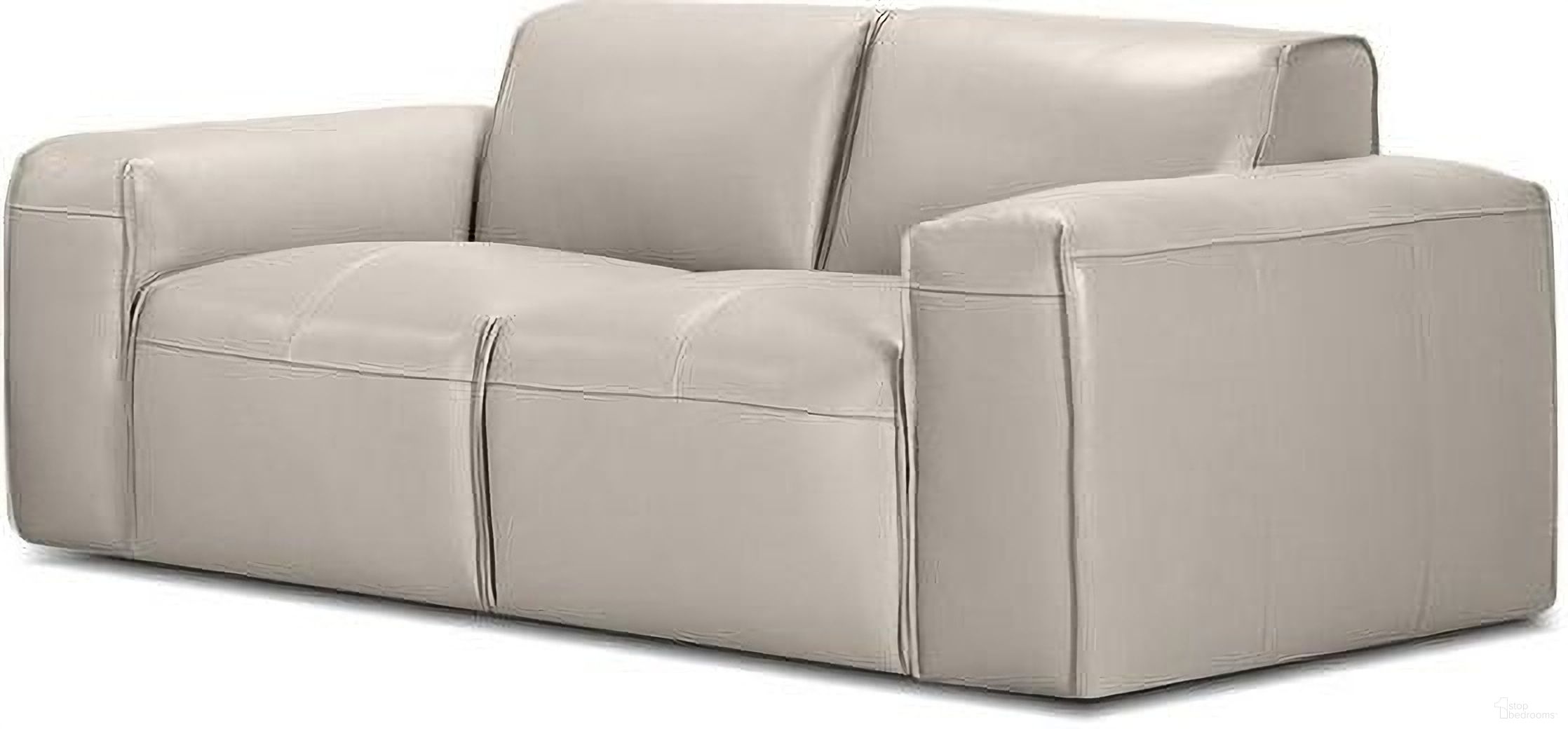 The appearance of Boone Loveseat In Studio Taupe designed by Mobital in the  interior design. This studio taupe piece of furniture  was selected by 1StopBedrooms from Boone Collection to add a touch of cosiness and style into your home. Sku: LOV-BOON-TAUP-LEATH. Material: Leather.
