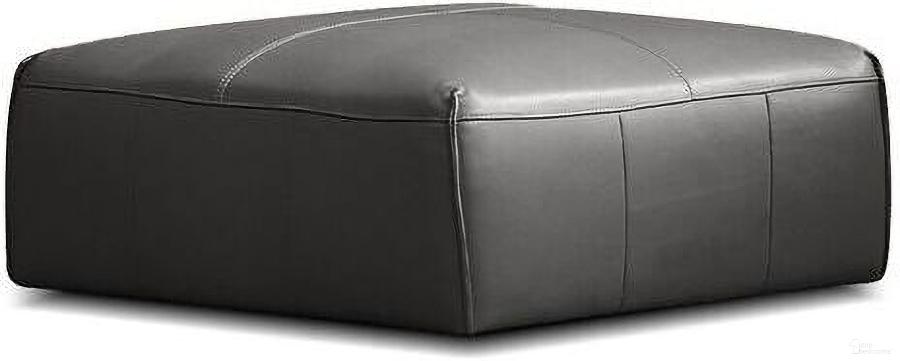 The appearance of Boone Ottoman In Iron Ore designed by Mobital in the interior design. This iron ore piece of furniture was selected by 1StopBedrooms from Boone Collection to add a touch of cosiness and style into your home. Sku: SEC-BOON-IORE-OTTOM. Material: Leather.
