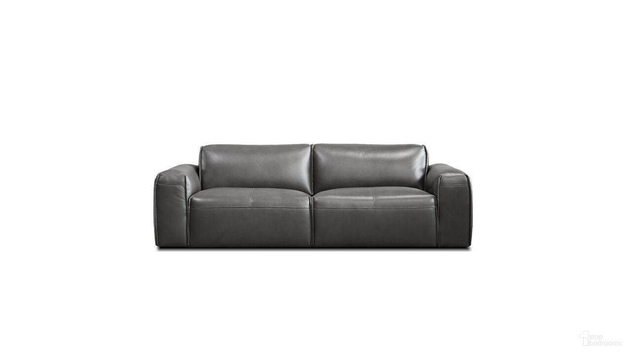 The appearance of Boone Sofa In Iron Ore designed by Mobital in the modern / contemporary interior design. This iron ore piece of furniture was selected by 1StopBedrooms from Boone Collection to add a touch of cosiness and style into your home. Sku: SOF-BOON-IORE-LEATH. Material: Leather.