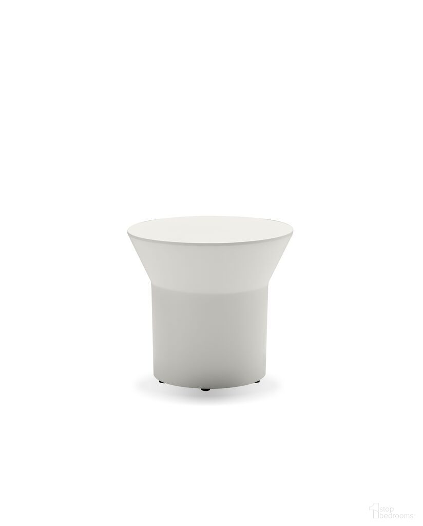 The appearance of Boracay End Table Solid Surface Base In Tapioca designed by Mobital in the transitional interior design. This tapioca piece of furniture  was selected by 1StopBedrooms from Boracay Collection to add a touch of cosiness and style into your home. Sku: WEN-BORA-TAPI-. Material: Cement.