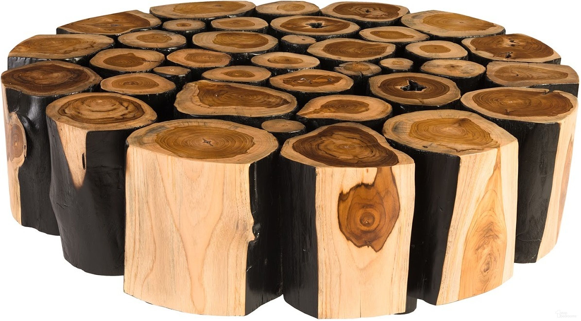 The appearance of Boscage Round Coffee Table on Black Metal Legs In Brown designed by Phillips Collection in the modern / contemporary interior design. This brown piece of furniture was selected by 1StopBedrooms from Boscage Collection to add a touch of cosiness and style into your home. Sku: TH81392. Material: Wood.